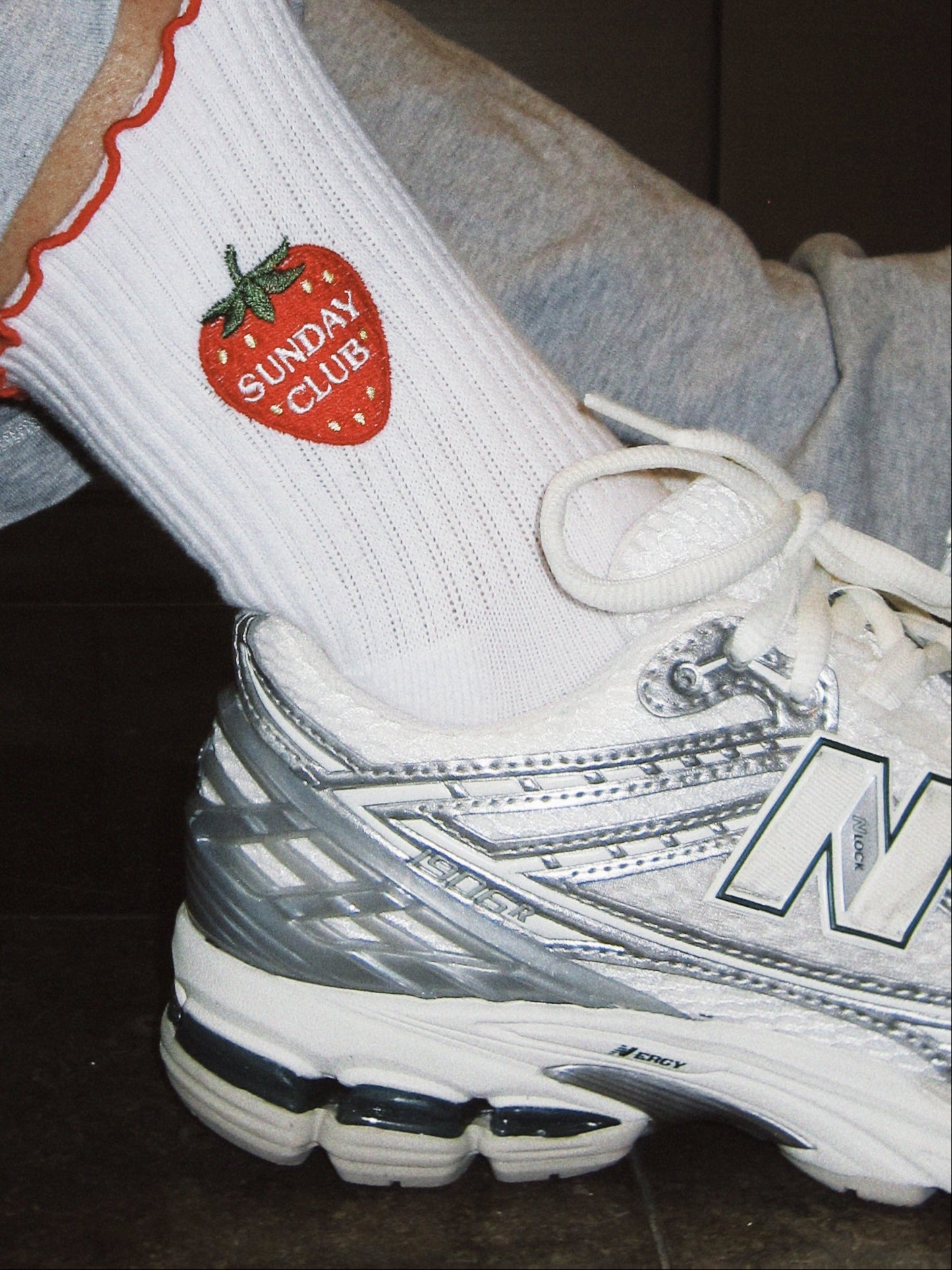 Strawberry Pilates Socks