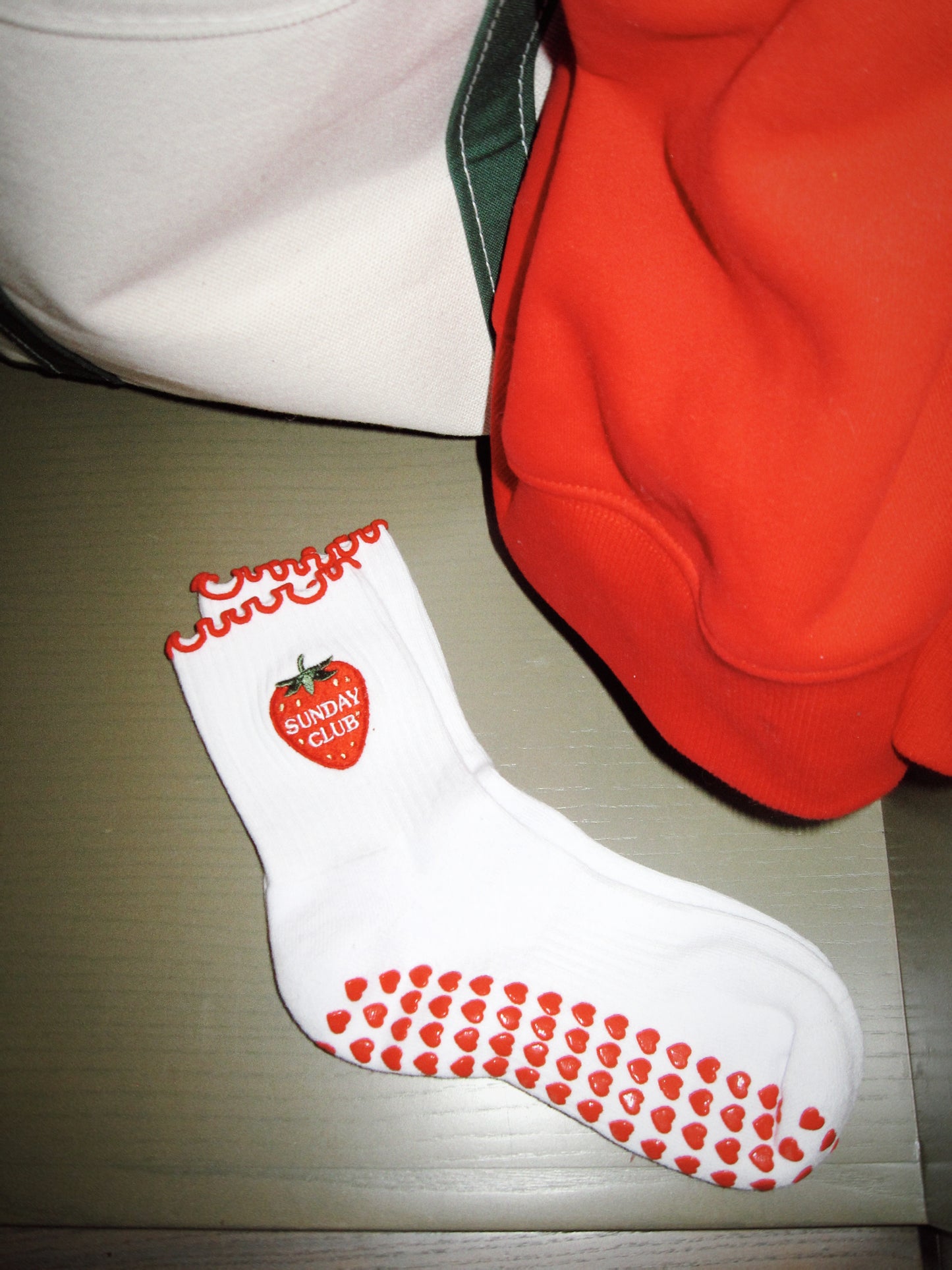 Strawberry Pilates Socks